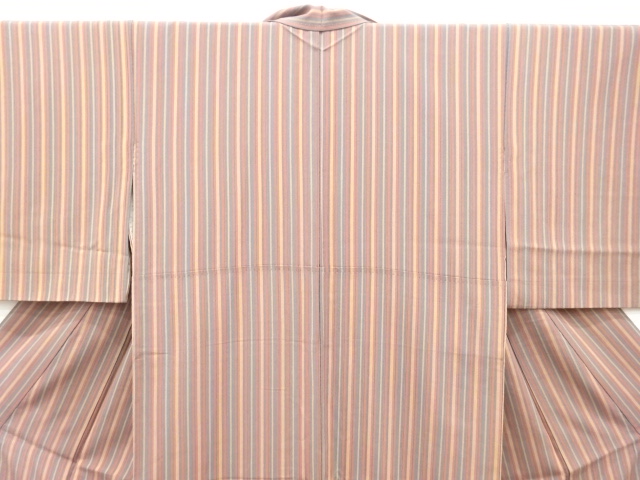  縞模様　小紋着物